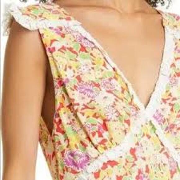 Anthropologie RIXO Storm Floral Midi Dress FEMININE ROMANTIC Size Medium M - Picture 3 of 11